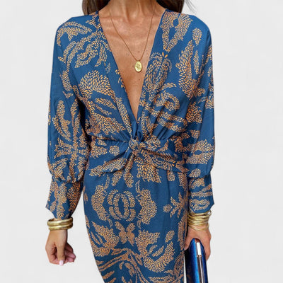 Vesna - Midi haljina s V-izrezom