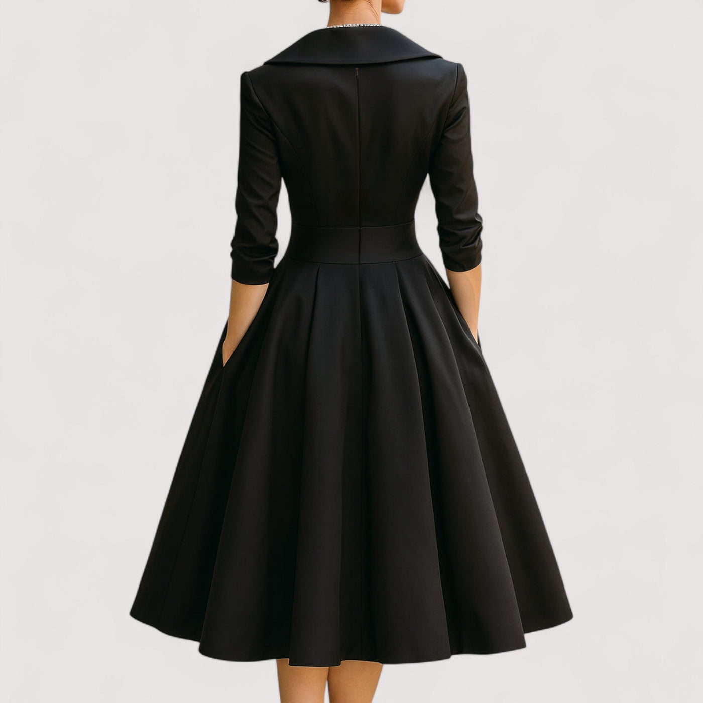 Lorenza™ | Midi satenska haljina 