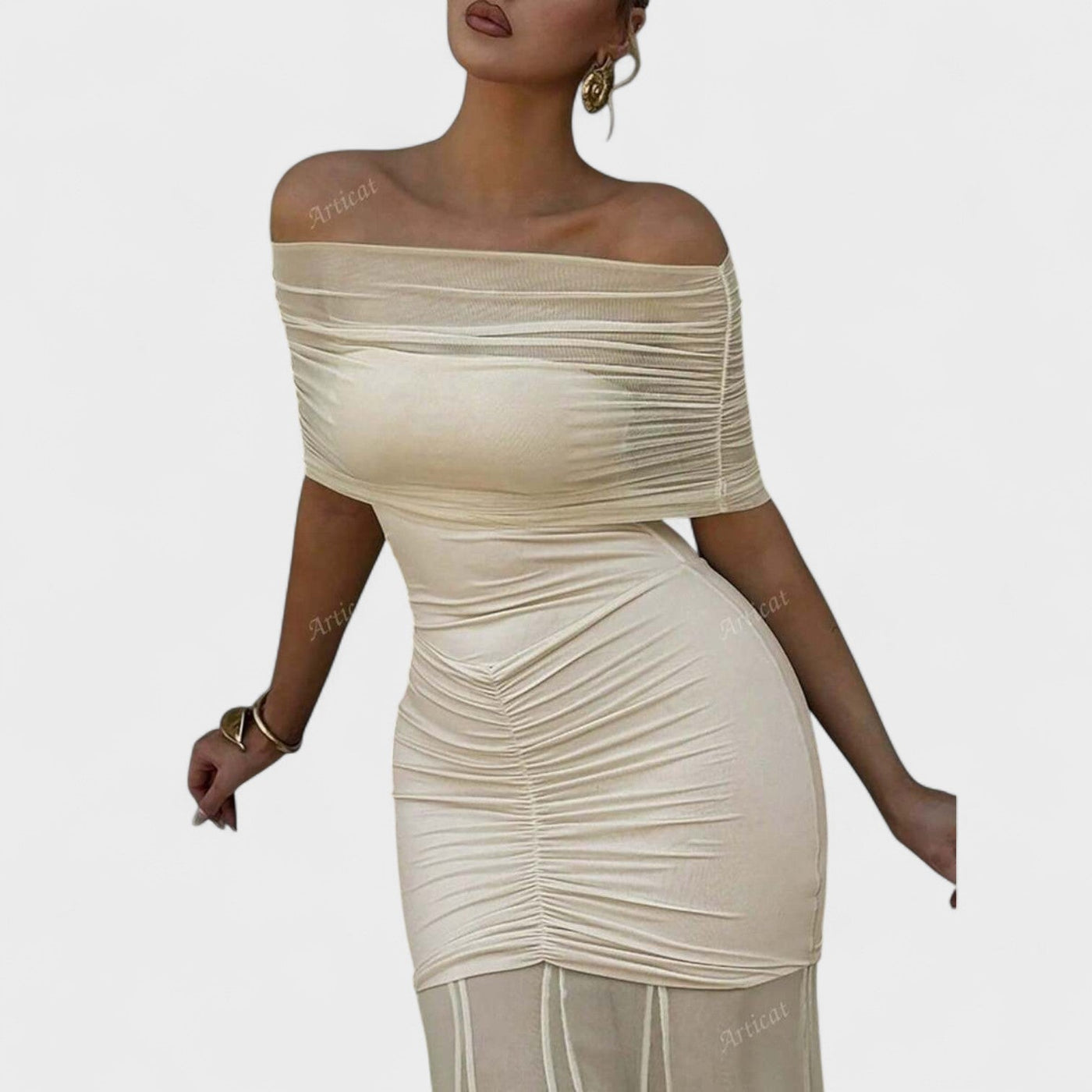 Tea - Dugačak pleteni haljina