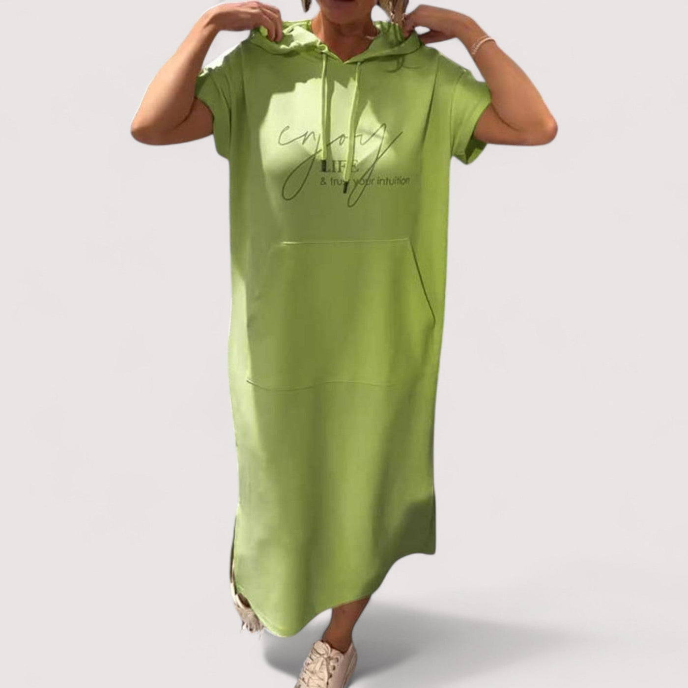 Ellen™ | Ležerna haljina s kapuljačom