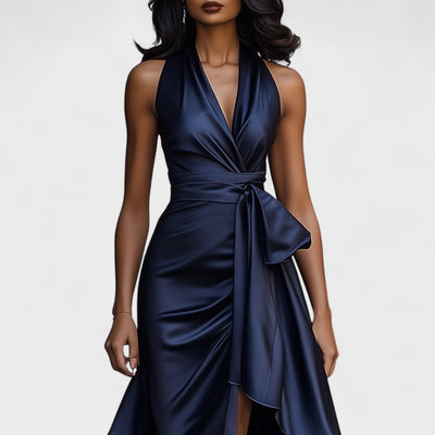 Ema - Satenska svečana haljina s volanima