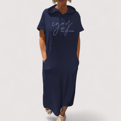 Ellen™ | Ležerna haljina s kapuljačom