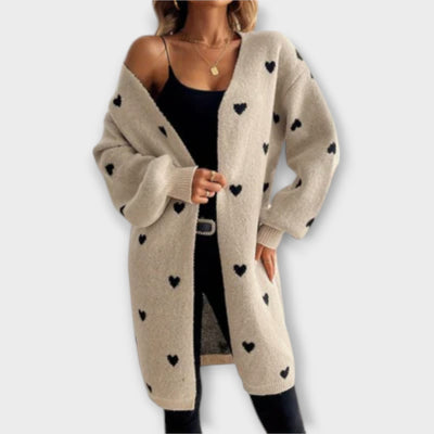 Julia - Kardigan s uzorkom srca