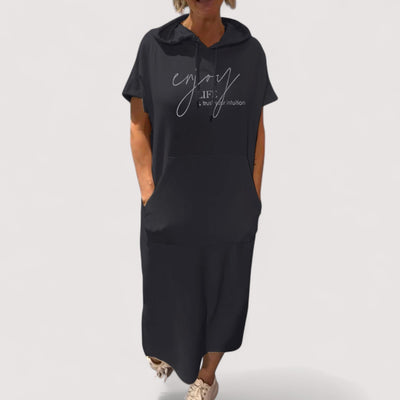 Ellen™ | Ležerna haljina s kapuljačom