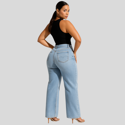 Aline - Elastične Traperice sa Srednjim Strukom