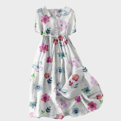 Ena - Ljetna haljina s vezicom u struku