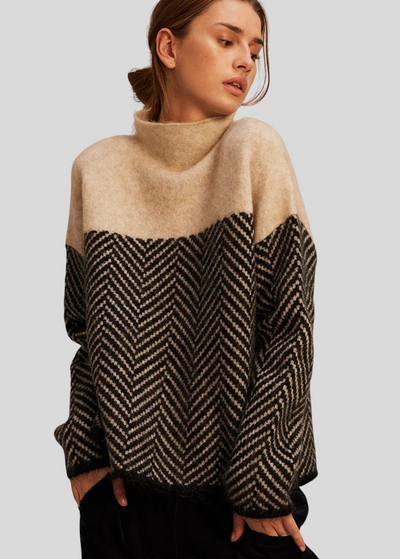 Elodie - Pamučni Pulover S Visokim Ovratnikom