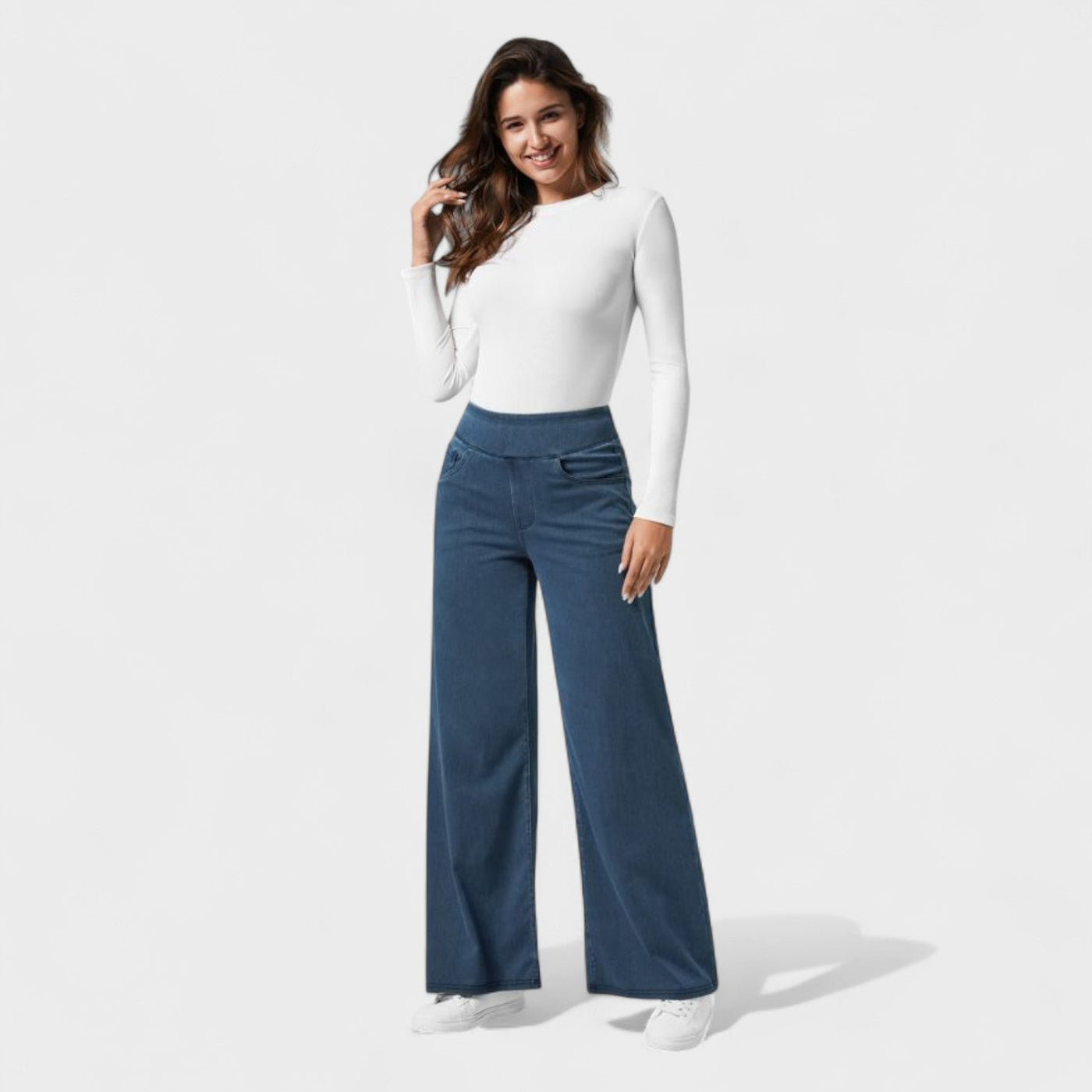 Štefanija - Hlače od traperice širokog kroja