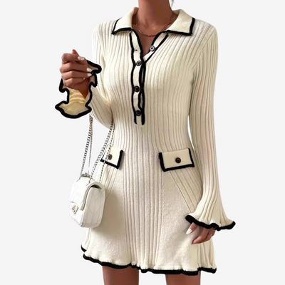 Pletena haljina s teksturom 