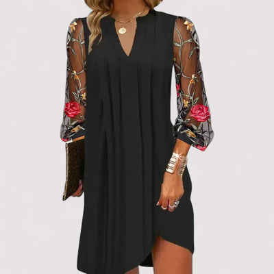 Magda™ | Elegantna mini-haljina s prozirnim rukavima