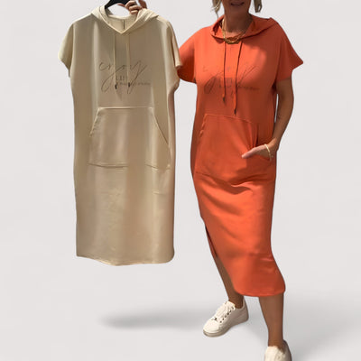 Ellen™ | Ležerna haljina s kapuljačom