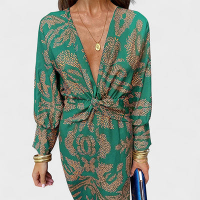 Vesna - Midi haljina s V-izrezom