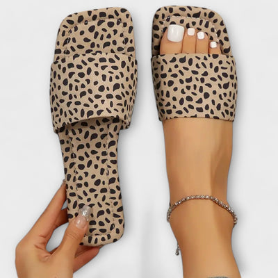 Jasmina - Ravni mokasini s leopard printom