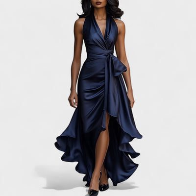 Ema - Satenska svečana haljina s volanima