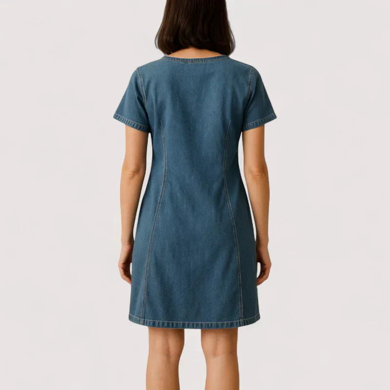 Thea™ | Haljina od trapera s džepovima