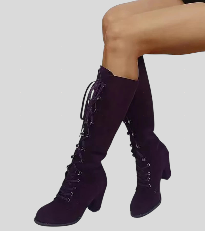 Lena - Ženske Čizme s Udobnom Petom