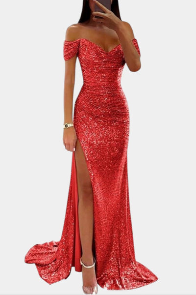 Renata Haljina Sirena bez naramenica sa šljokicama