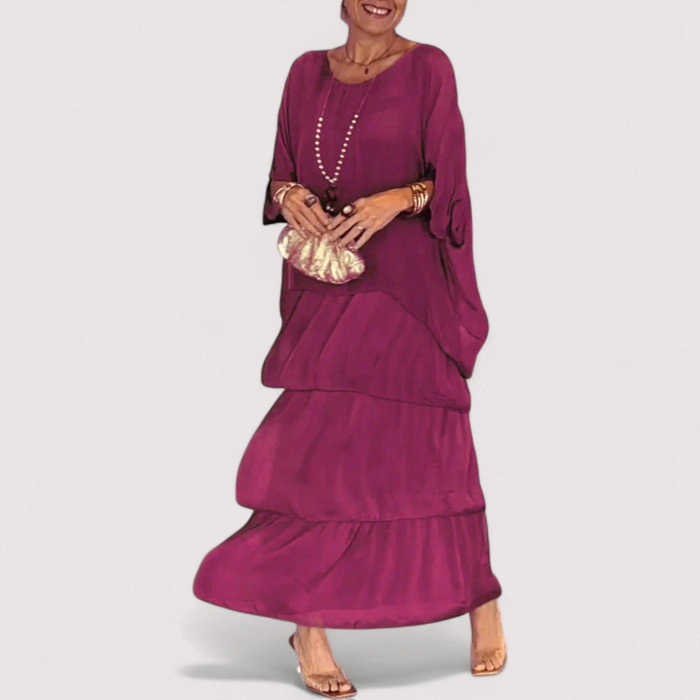 Lovrenka™ | Elegantna haljina od šifona u boho stilu