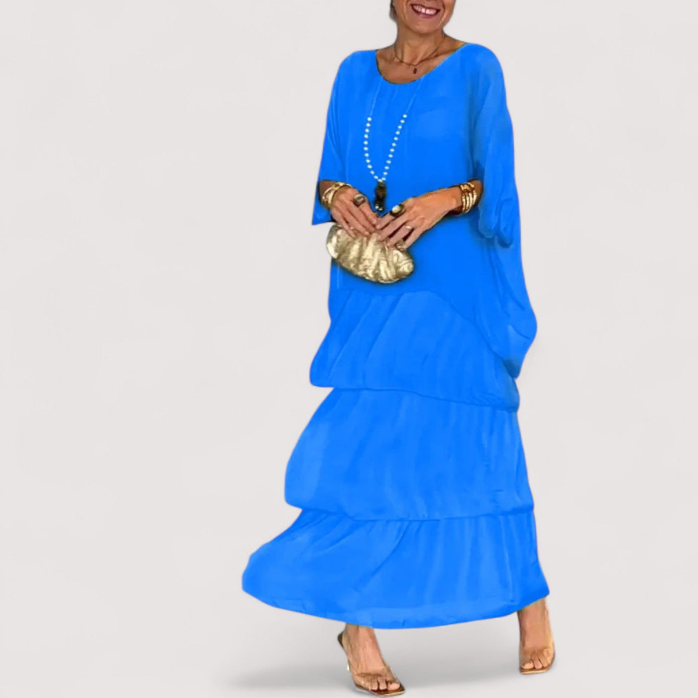 Lovrenka™ | Elegantna haljina od šifona u boho stilu