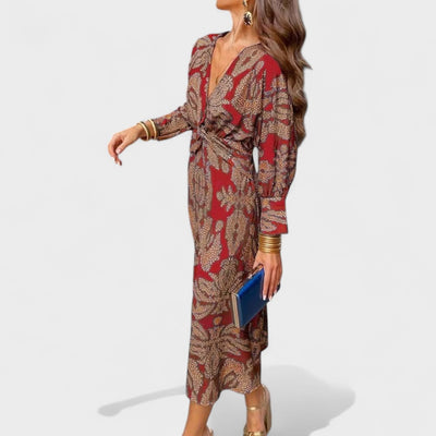 Vesna - Midi haljina s V-izrezom