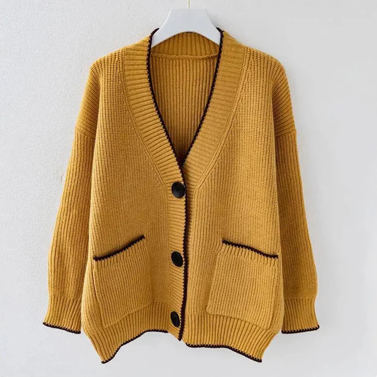 Elegantni predimenzionirani Pleteni Prsluk