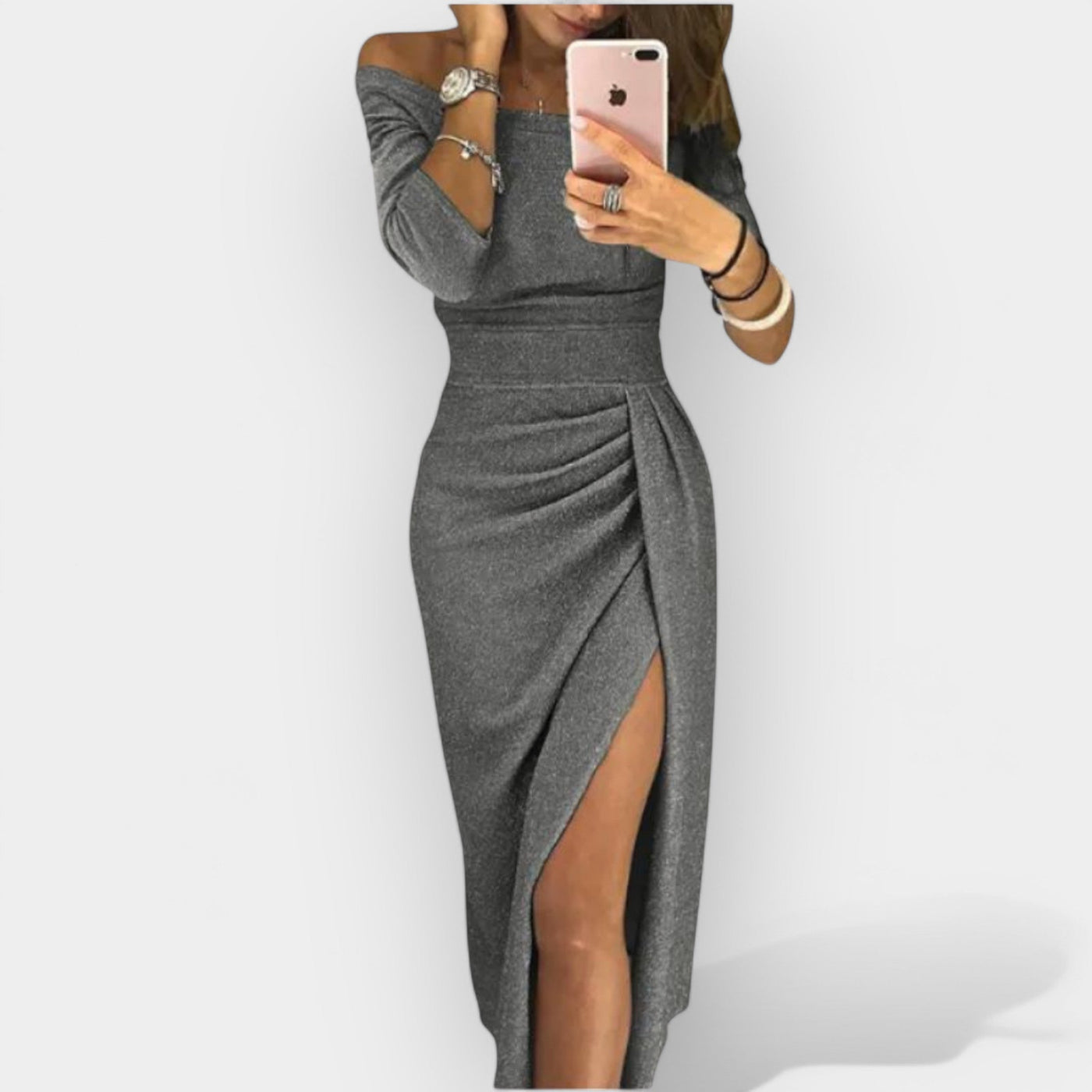 Elegantna haljina sa stiliziranim krojem