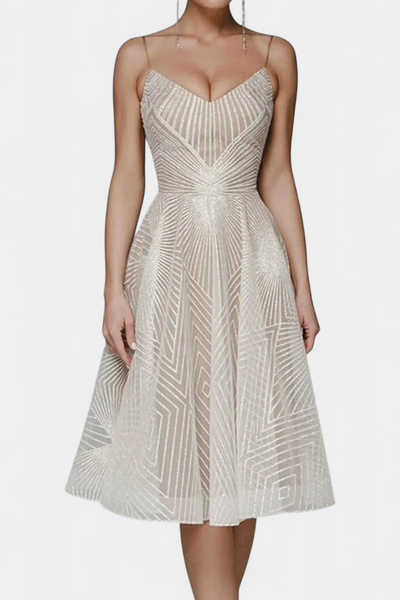 Dragana Duga Haljina s Vezenjem i A Krojem