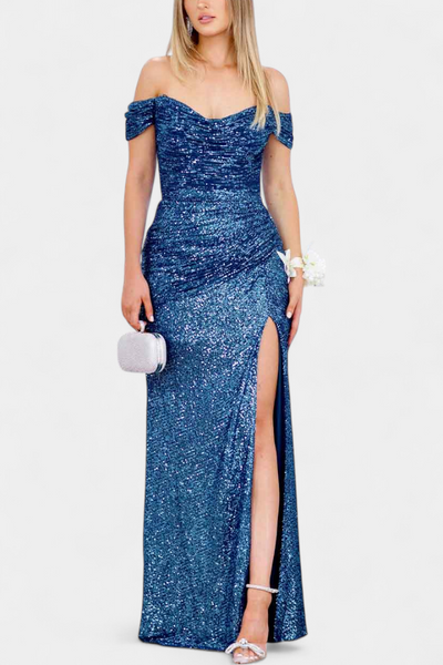 Renata Haljina Sirena bez naramenica sa šljokicama