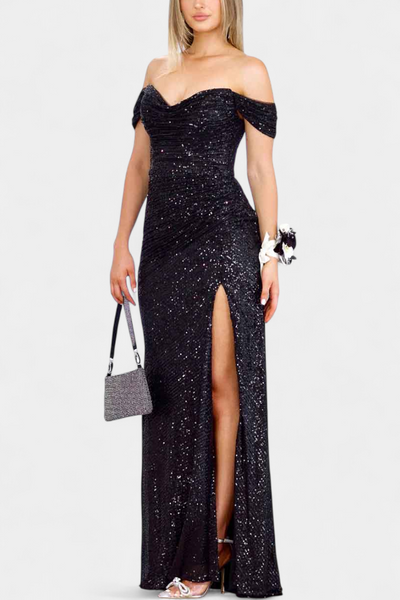 Renata Haljina Sirena bez naramenica sa šljokicama