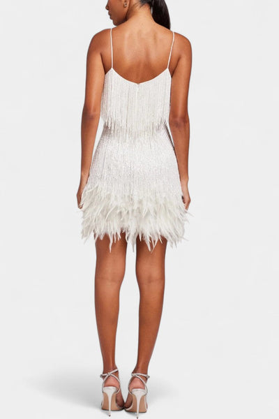 Mirjana Mini Haljina s Perjem