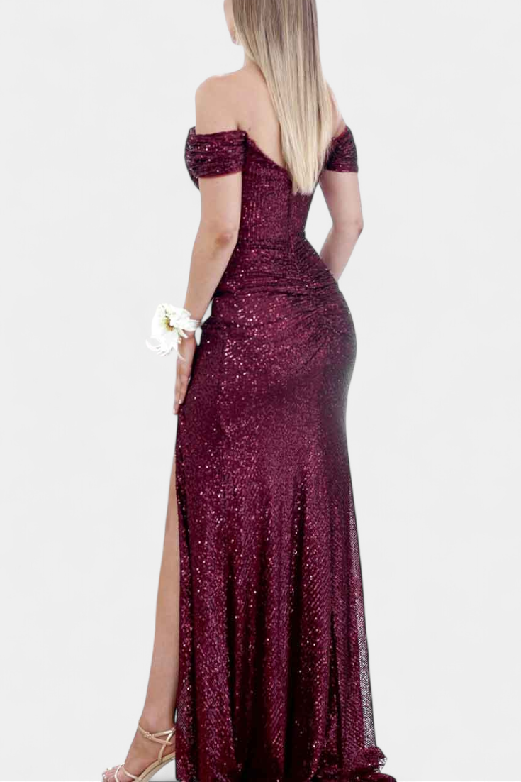 Renata Haljina Sirena bez naramenica sa šljokicama