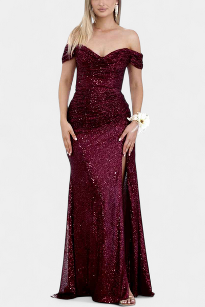 Renata Haljina Sirena bez naramenica sa šljokicama