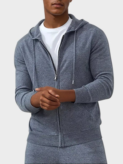 Javier - Kapuljača od kašmira s patentnim zatvaračem