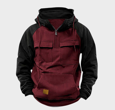 Kristian - Polo-zip majica s kapuljačom