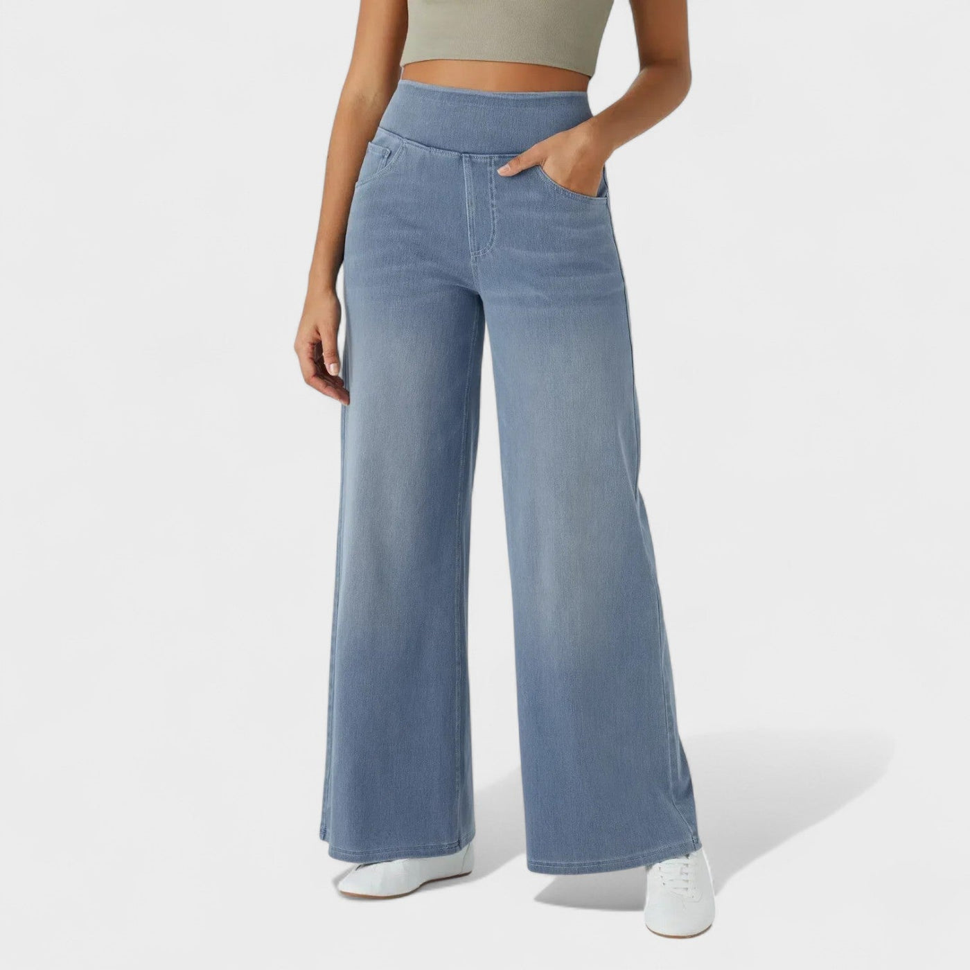 Štefanija - Hlače od traperice širokog kroja