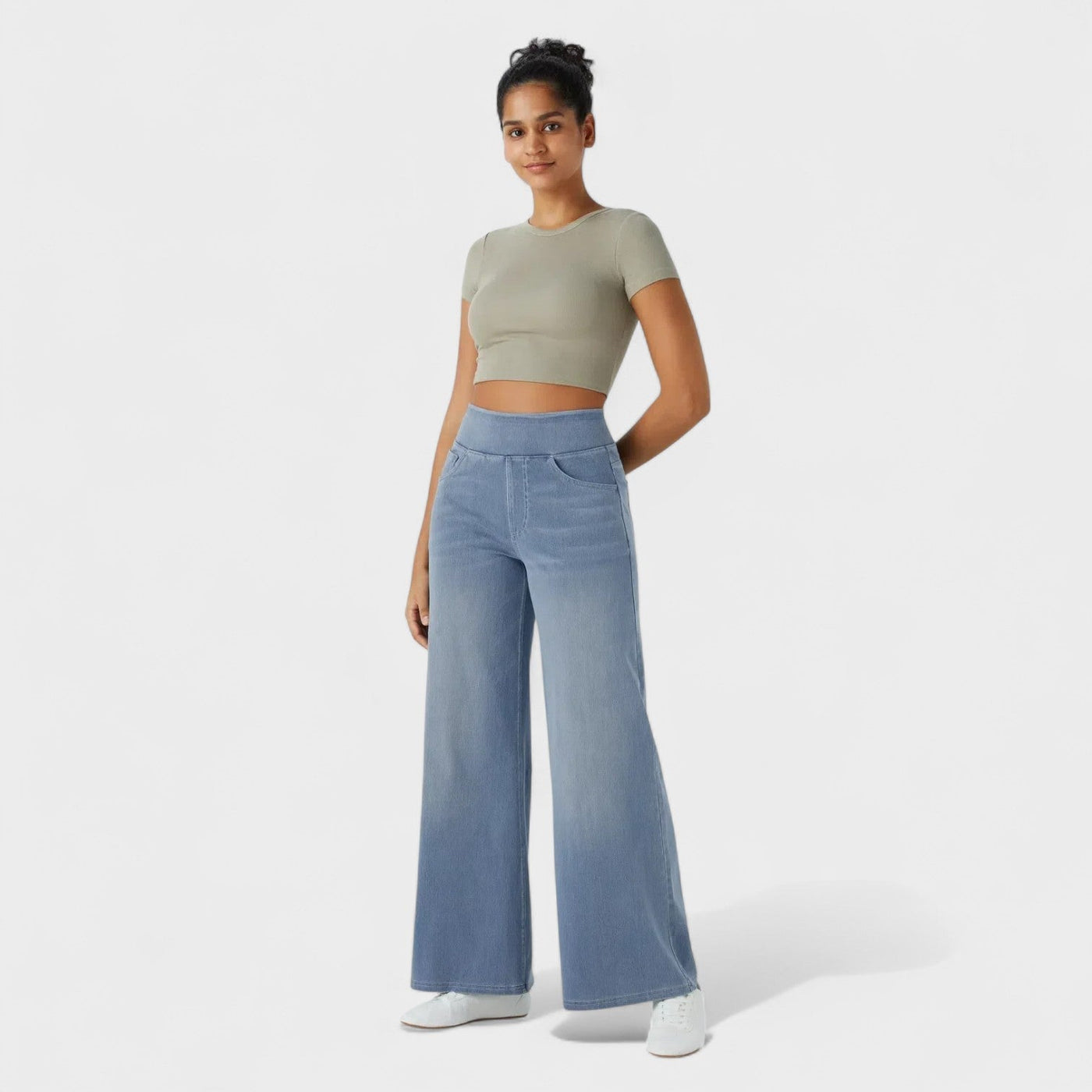 Štefanija - Hlače od traperice širokog kroja