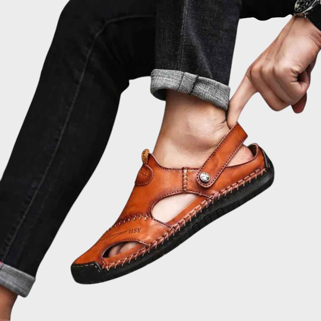 Lars - Premium Ortopædiske Lædersandaler