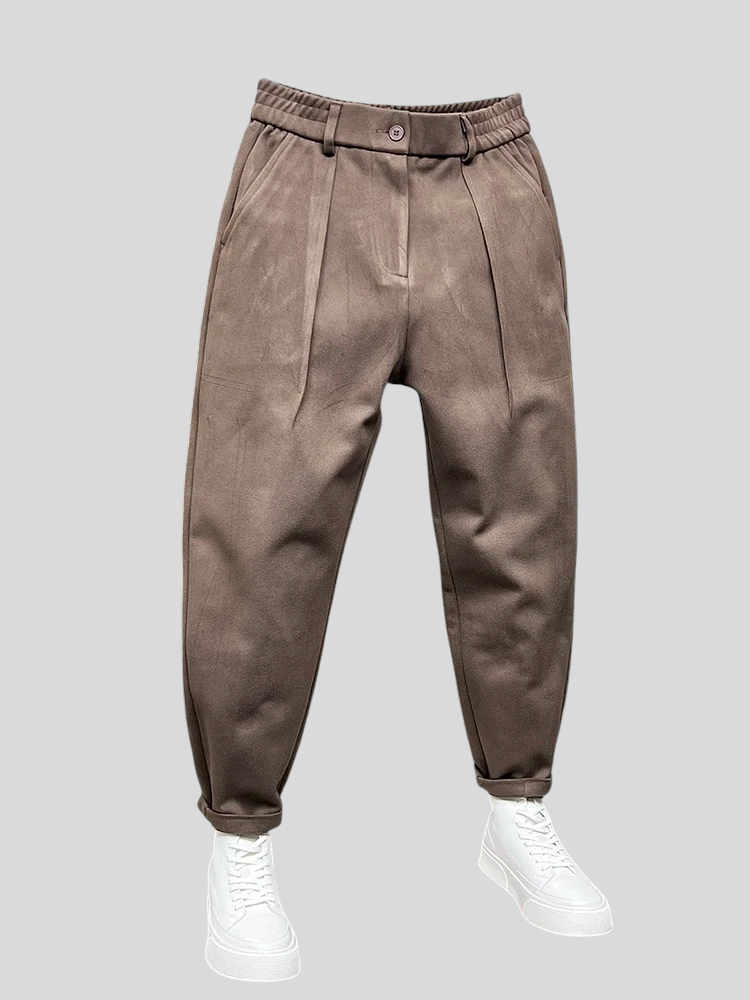 Marcello - Elegantne Hlače Melange