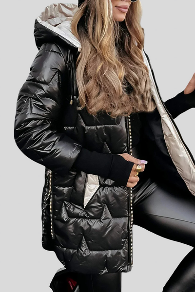 Kate - Elegantna Zimska Jakna S Kapuljačom